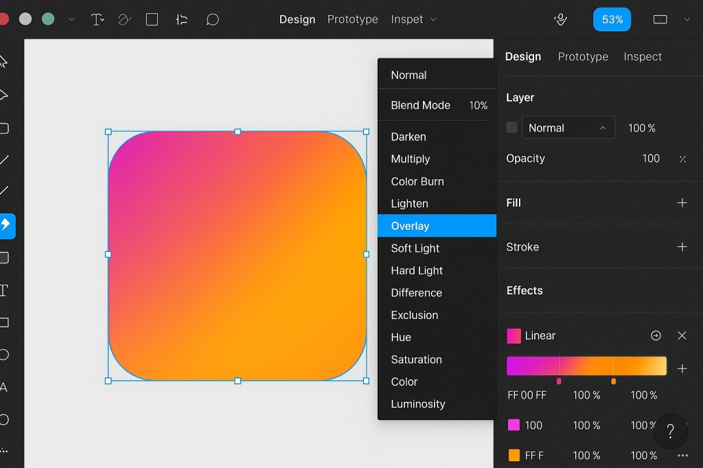 How to Blend Colors in Figma