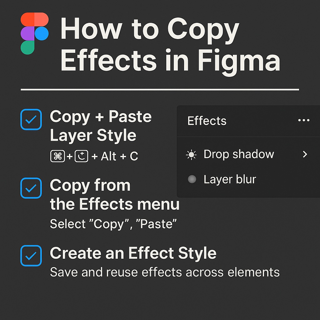 How to Copy Effects in Figma