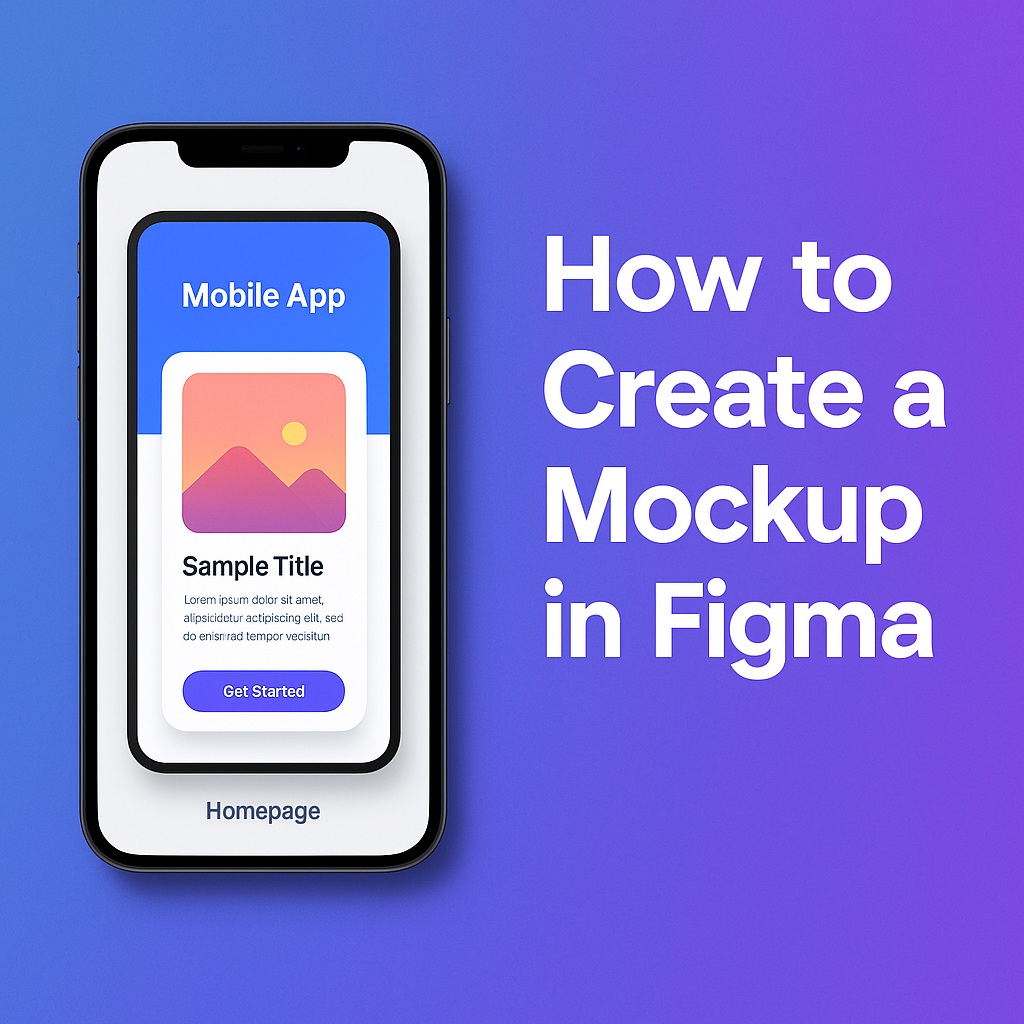 How to Create a Mockup in Figma (Step-by-Step for&nbsp;Designers)