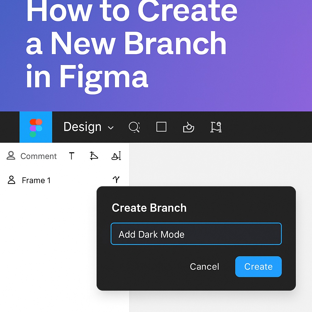 How to Create a New Branch in Figma