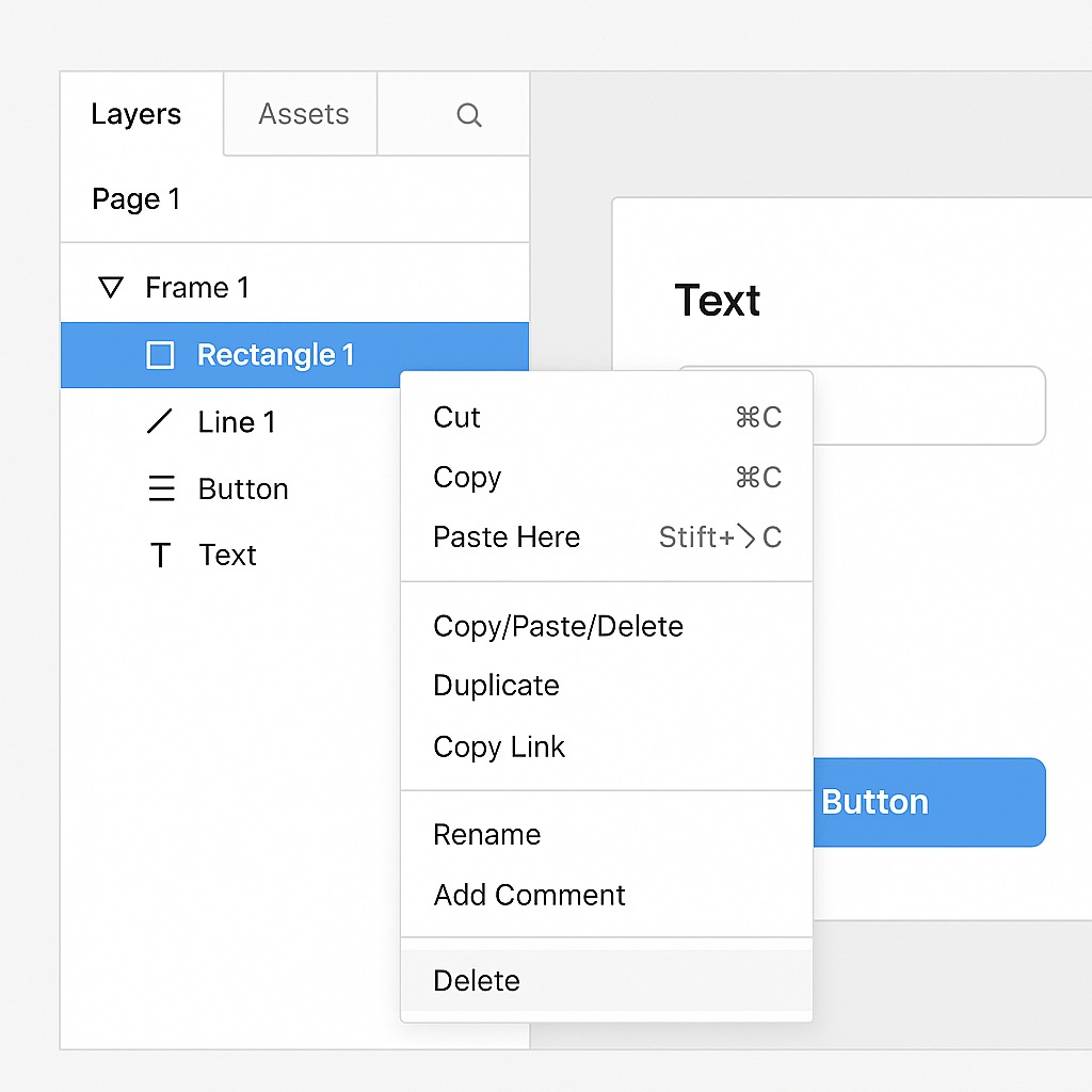 How to Delete a Layer in Figma 2