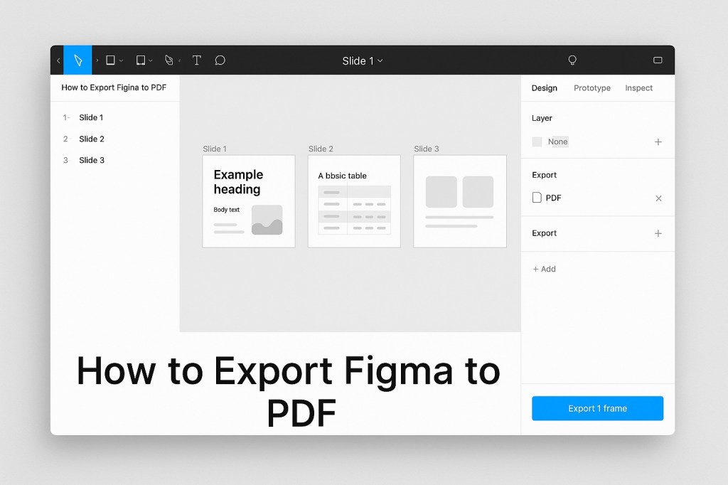 How to Export Figma to&nbsp;PDF