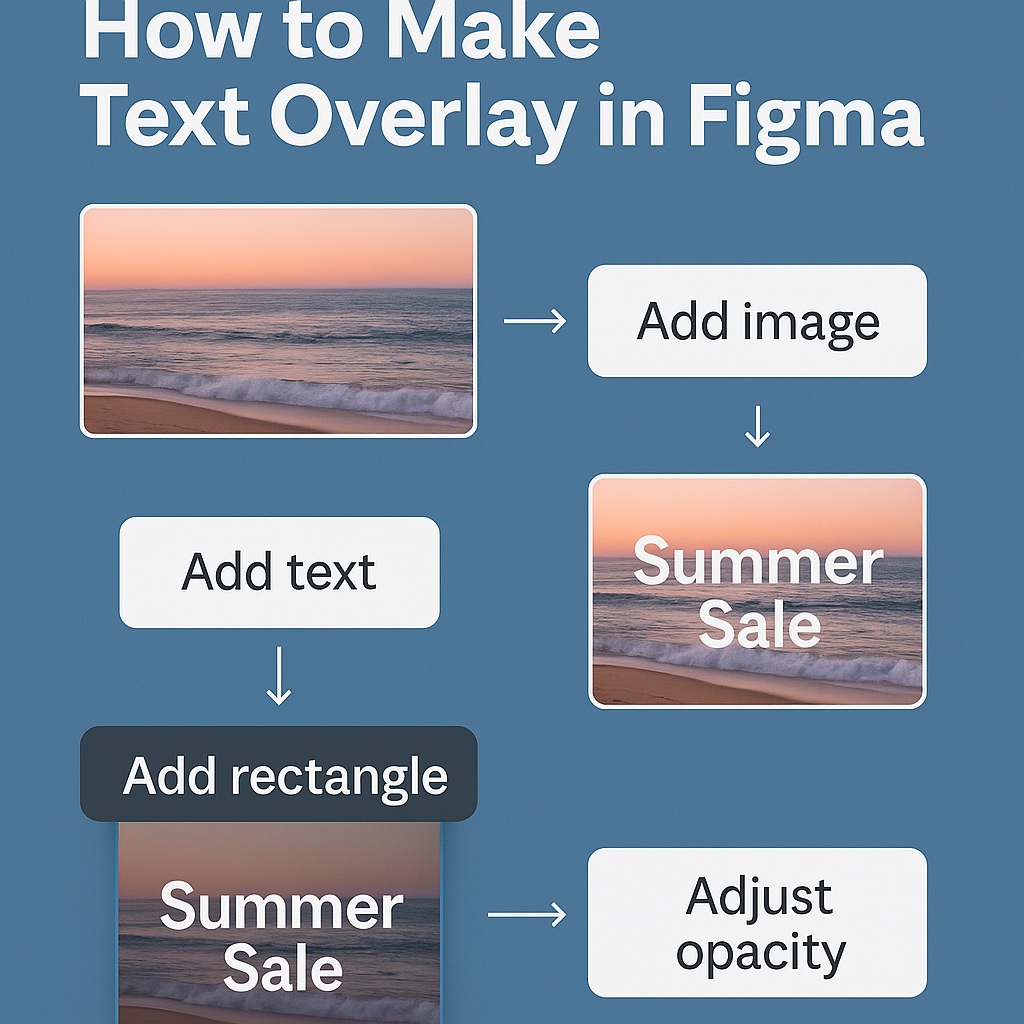 How to Make Text Overlay in Figma