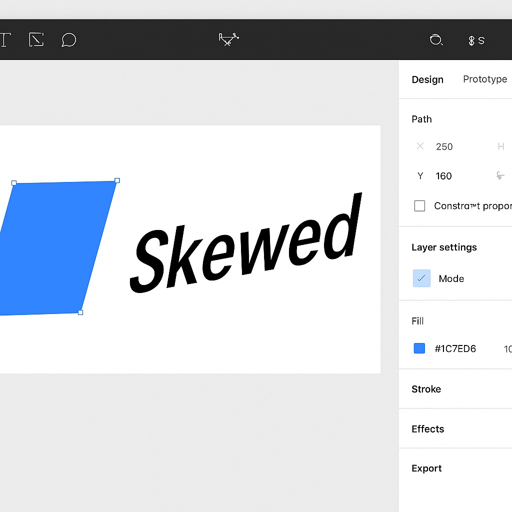 How to skew in&nbsp;Figma?