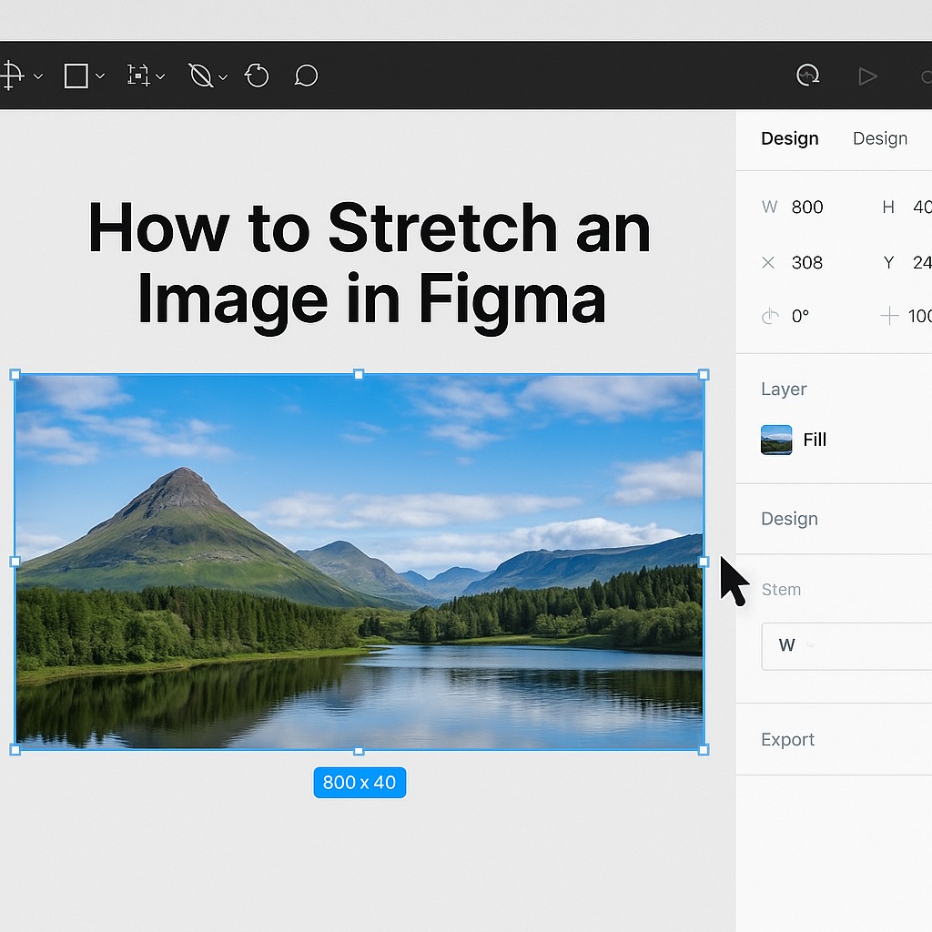 How to Stretch an Image in Figma