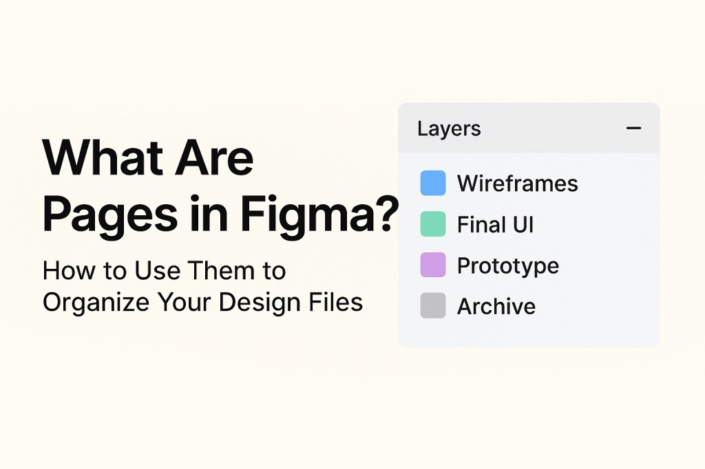 What Are Pages in Figma? How to Use Them to Organize Your Design&nbsp;Files